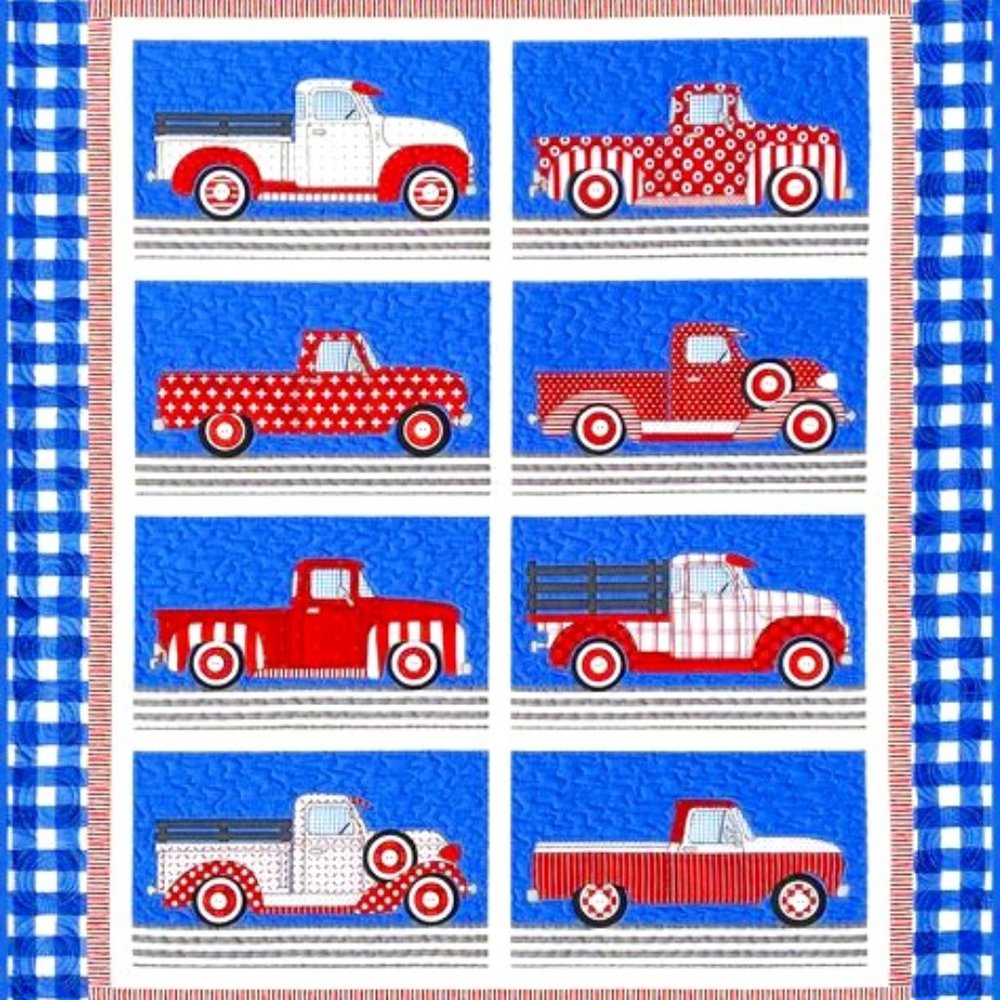 New Trucks Amy Bradley Designs pieced & applique novelty pickups quilt pattern